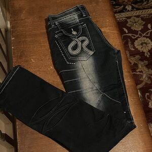 Authentic JRag Industry Famous Denim size 24 Dark Indigo